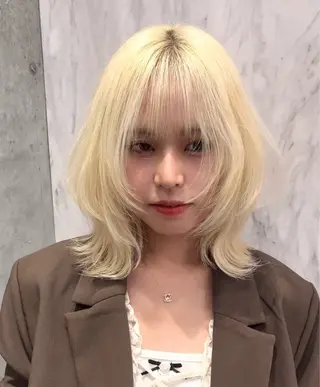 セミロング 🇰🇷祝斗🇰🇷 /韓国ボブ/レイヤーのヘアスタイル