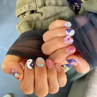 ネイル 栗田 ゆう子のネイルデザイン