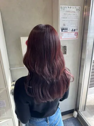 セミロング カラー ヘアアレンジ きたはら りおん💫のヘアスタイル