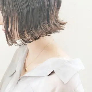 ミディアム カラー レイヤーカット/ ウルフカット/大橋 のヘアスタイル