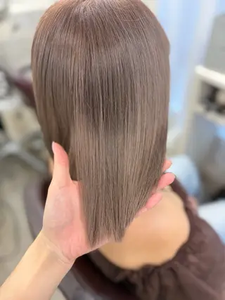 ミディアム カラー 韓国ヘア🤍髪質改善 🇰🇷AKANEのヘアスタイル
