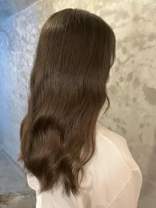 セミロング カラー FUJINO RYOのヘアスタイル