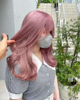 ミディアム カラー レイヤーカット/ボブ 韓国ヘア🪄REN.のヘアスタイル