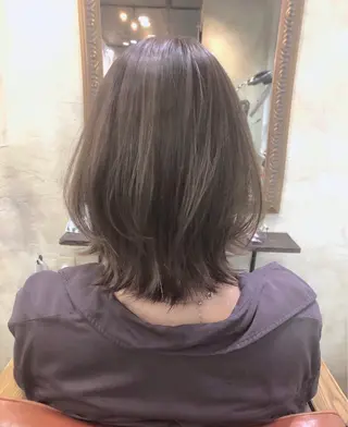 ミディアム カラー パーマ ヘアアレンジ キッズ ネイル マツエク・マツパ アイブロウ 髪質改善✨ハツメイ オグ✂️のヘアスタイル