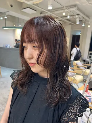 パーマ 湯浅 美葉のヘアスタイル