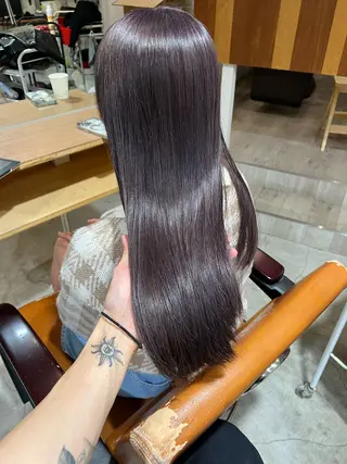 ロング カラー 艶髪カラー✨似合わせ No.1🥇渡辺康貴のヘアスタイル