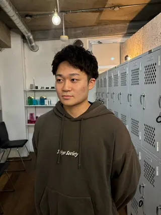 ショート カラー パーマ メンズ fifth 庄子愛彩のヘアスタイル