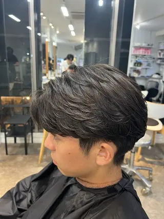 パーマ メンズ fifth 原宿 波巻きパーマイノウエのヘアスタイル