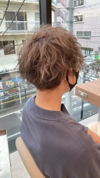 カラー メンズ 一ノ瀬 蘭のヘアスタイル