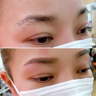 セミロング アイブロウ スタジオAZ所属・jasmine yamashitaのマツエク・マツパデザイン