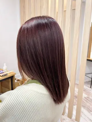 セミロング 渡部 未歩のヘアスタイル