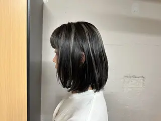 ミディアム ハイライト/ ブリーチ😈小倉😈のヘアスタイル