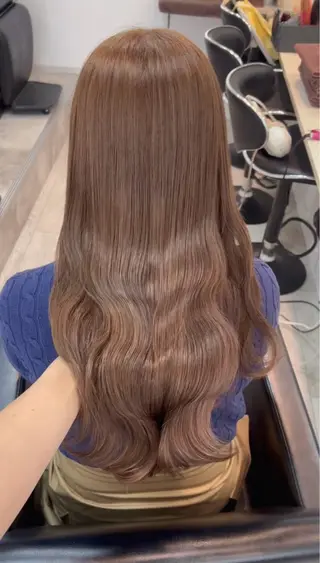 ロング カラー ヘアアレンジ 代表🎀 ふわモテ愛 され髪🩷yumiのヘアスタイル