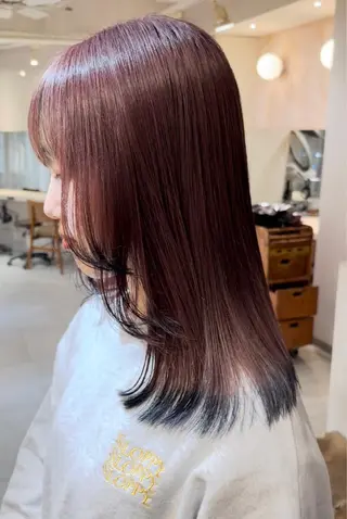 ロング カラー パーマ ヘアアレンジ メンズ キッズ ネイル マツエク・マツパ アイブロウ 🦕ウルフカット 🦕ａｋｉｈｏのヘアスタイル