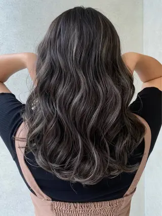 ミディアム カラー 透明感カラー ふうか　渋谷のヘアスタイル