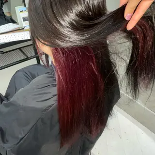 ロング カラー ななみ.⋆𝜗𝜚 艶カラー/まつパのヘアスタイル