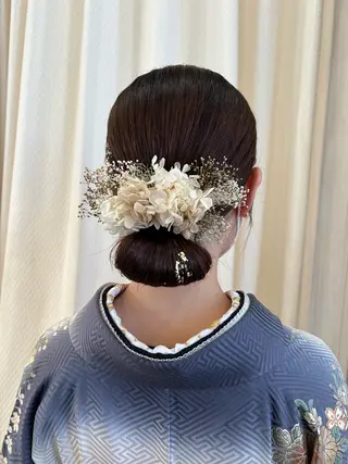 セミロング ヘアアレンジ SALOWIN川崎WEST店所属・🌷川崎/アレンジ/ 暖色ボブ/コトネ🌷のヘアスタイル