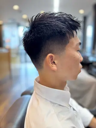 ショート KEEN  creative hair所属・齊藤/メンズ専門/ バーバー/刈り上げのヘアスタイル