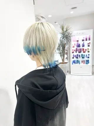 ショート カラー Re:st所属・Miyavi/カラー ショートボブのヘアスタイル