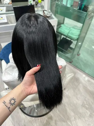 ミディアム 酸性ストレート/艶髪 /縮毛/sara❄️のヘアスタイル