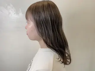 ミディアム カラー 甲斐 司のヘアスタイル