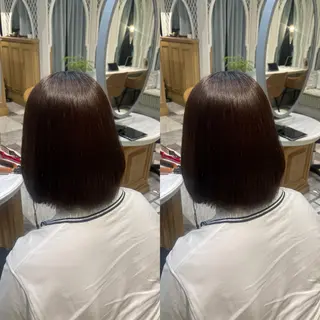 ミディアム 服部大地/ブリーチ 無しWカラー髪質改善のヘアスタイル