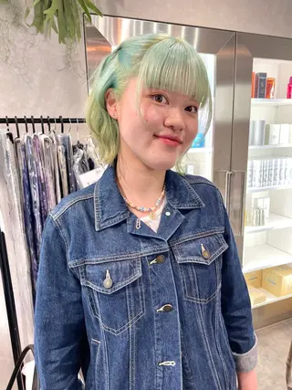 カラー スミレ /メンズ /コーンロウのヘアスタイル