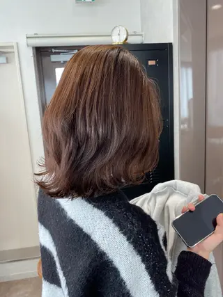 ミディアム 透明感カラー/韓国 ヘア🩶yuri🩵のヘアスタイル