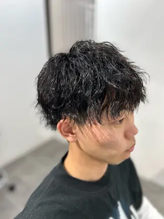 ショート パーマ メンズ CHELSEA  梅田所属・OKADA/メンズ /カット/眉/縮毛のヘアスタイル