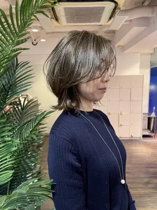 ミディアム カラー 似合わせヘア🤍 面田法子のヘアスタイル