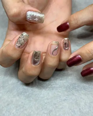 ネイル kiii.__ ✴︎*のネイルデザイン