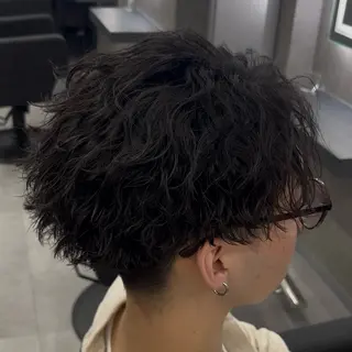 ショート パーマ ヘアアレンジ メンズ 【札幌メンズ特化】 🔥RIKU🔥のヘアスタイル