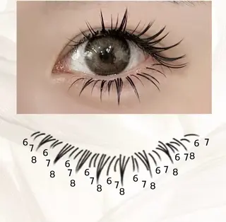 マツエク・マツパ 池袋💖 チルザルトサロンのマツエク・マツパデザイン