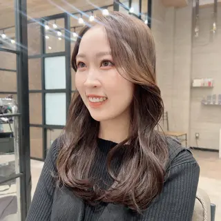 ロング カラー レイヤー/韓国/ ハッシュ/高田翼のヘアスタイル