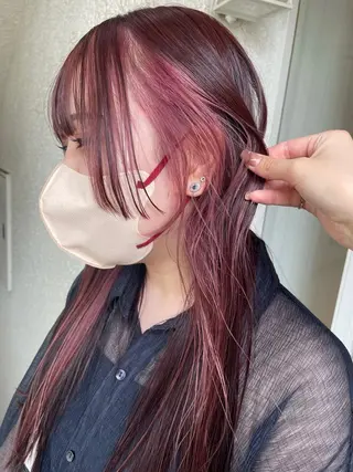 ロング カラー レイヤー/透明感 カラー/Tamakiのヘアスタイル
