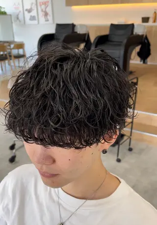 パーマ メンズパーマ/新潟/ 万代／田崎亮🌟のヘアスタイル