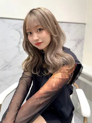 ロング カラー ♡ParveMix 花房 菜乃♡のヘアスタイル