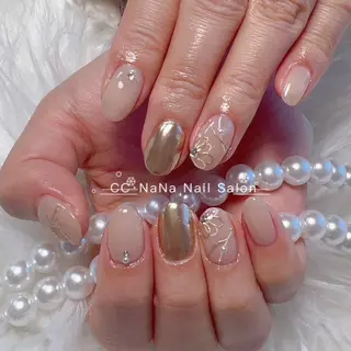 ネイル CC  NaNa ワンホンネイル🌙Nのネイルデザイン