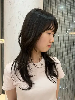 セミロング 田口 なごみのヘアスタイル