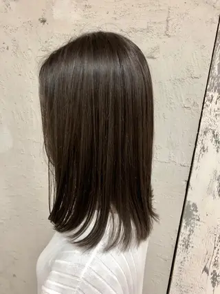 セミロング カラー 桐原 竜也のヘアスタイル