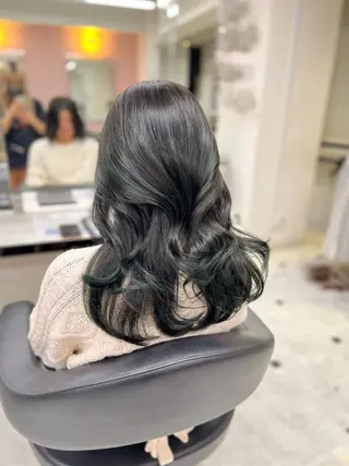 ロング まつパ/ケア ブリーチ/sEnAのヘアスタイル