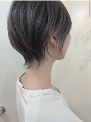 ショート 丸みショート🌙 タッセルボブ/井上翔のヘアスタイル