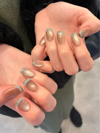 ネイル Sun Brown ANのネイルデザイン