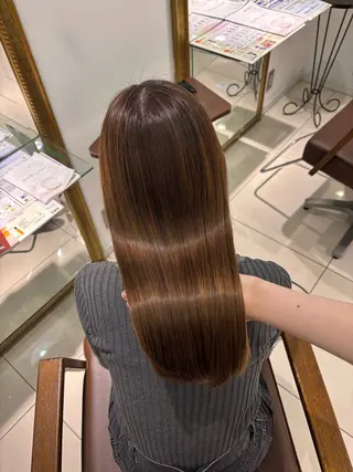 セミロング 縮毛・髪質改善🩰 mai🐰ྀི🤍のヘアスタイル