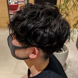 ショート パーマ 【大人艶カラー🌿】 中畑リョウのヘアスタイル