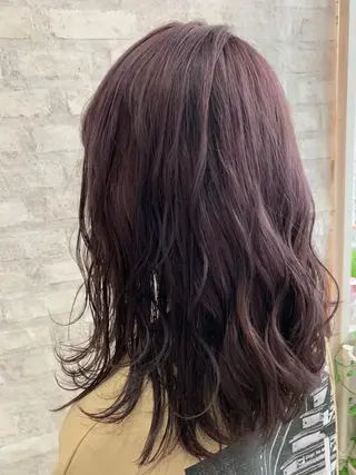 ミディアム カラー ハイトーンカラー RYUのヘアスタイル
