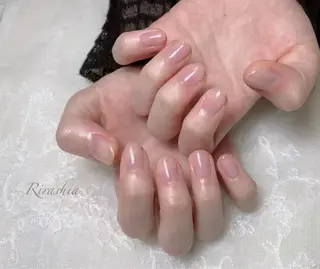 ネイル うる艶♡透明感ネイル Rirashiaのネイルデザイン