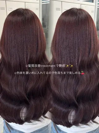 セミロング Hina🎀♡ 暖色/縮毛のヘアスタイル