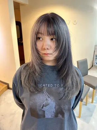 ロング 透明感/レイヤー/ 武士るな🌿‬のヘアスタイル