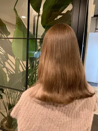 セミロング カラー ベージュカラー🌿 新潟駅/青木結月のヘアスタイル
